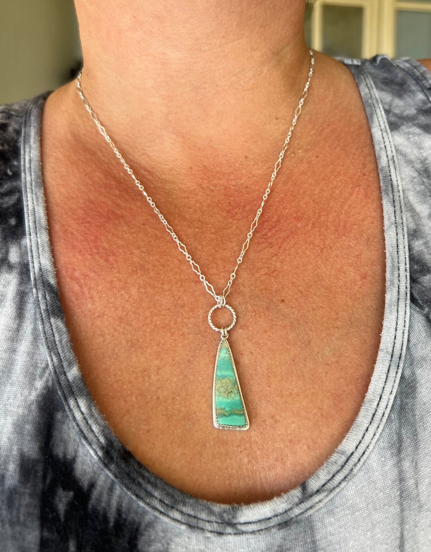 Opal Petrified Wood Necklace