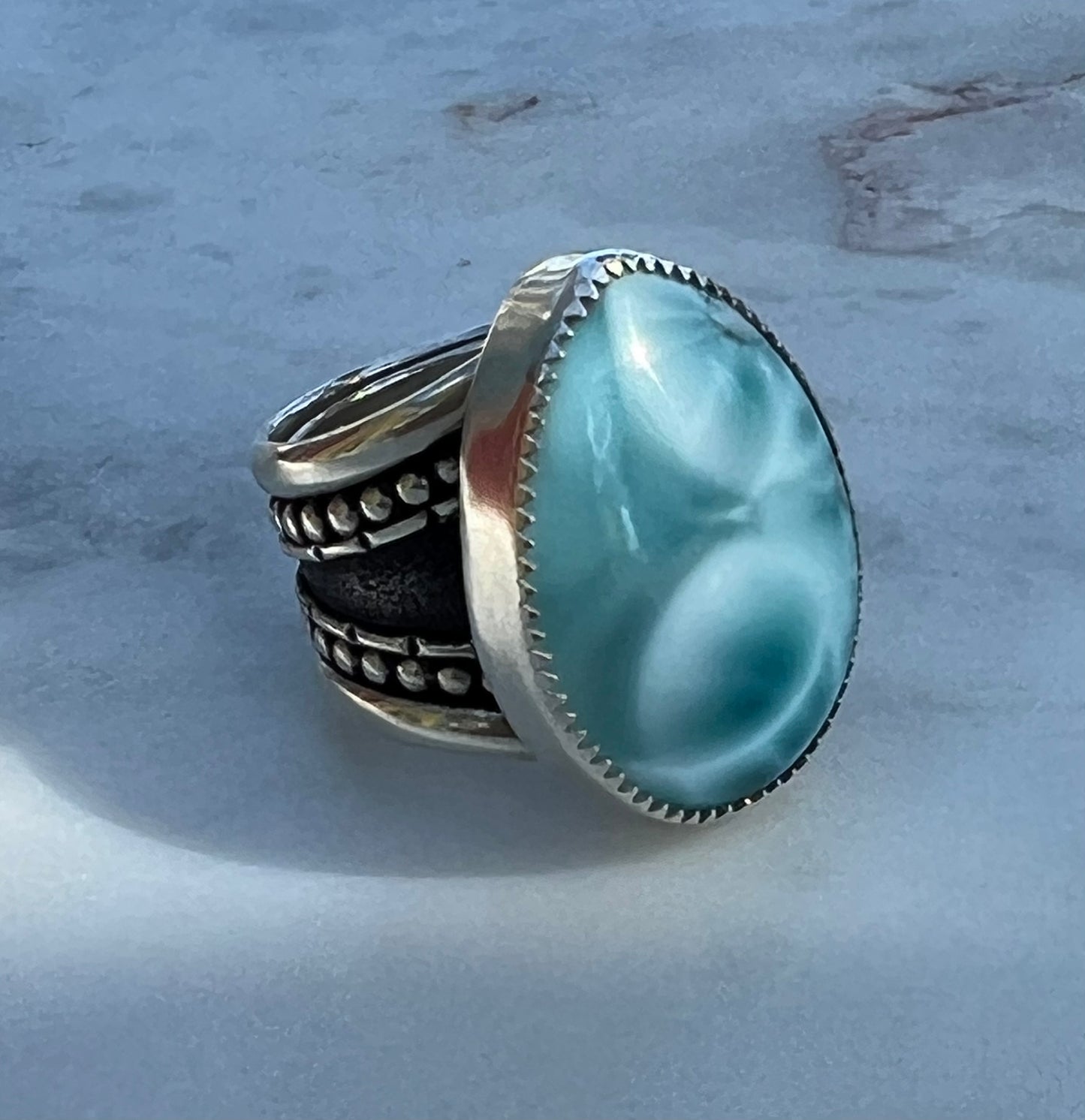 Larimar Ocean Ring