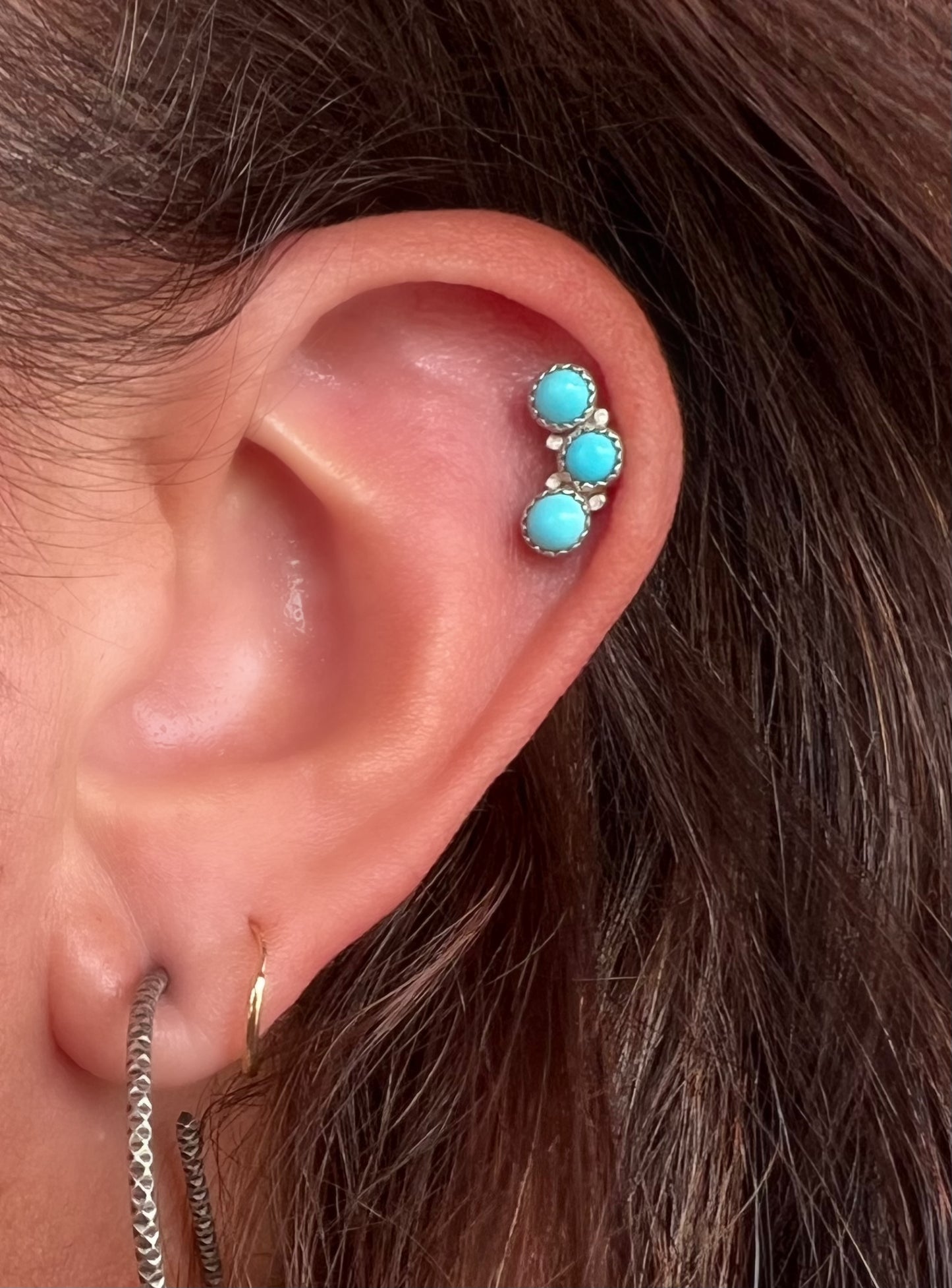 Turquoise Stud (single)