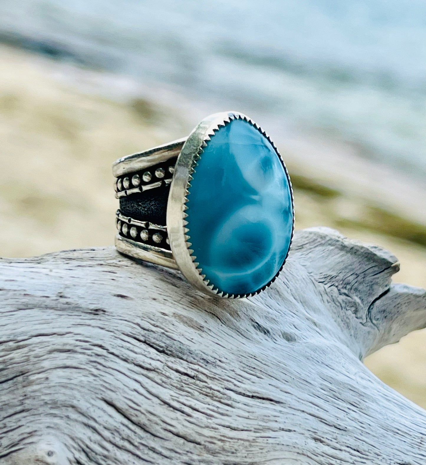 Larimar Ocean Ring