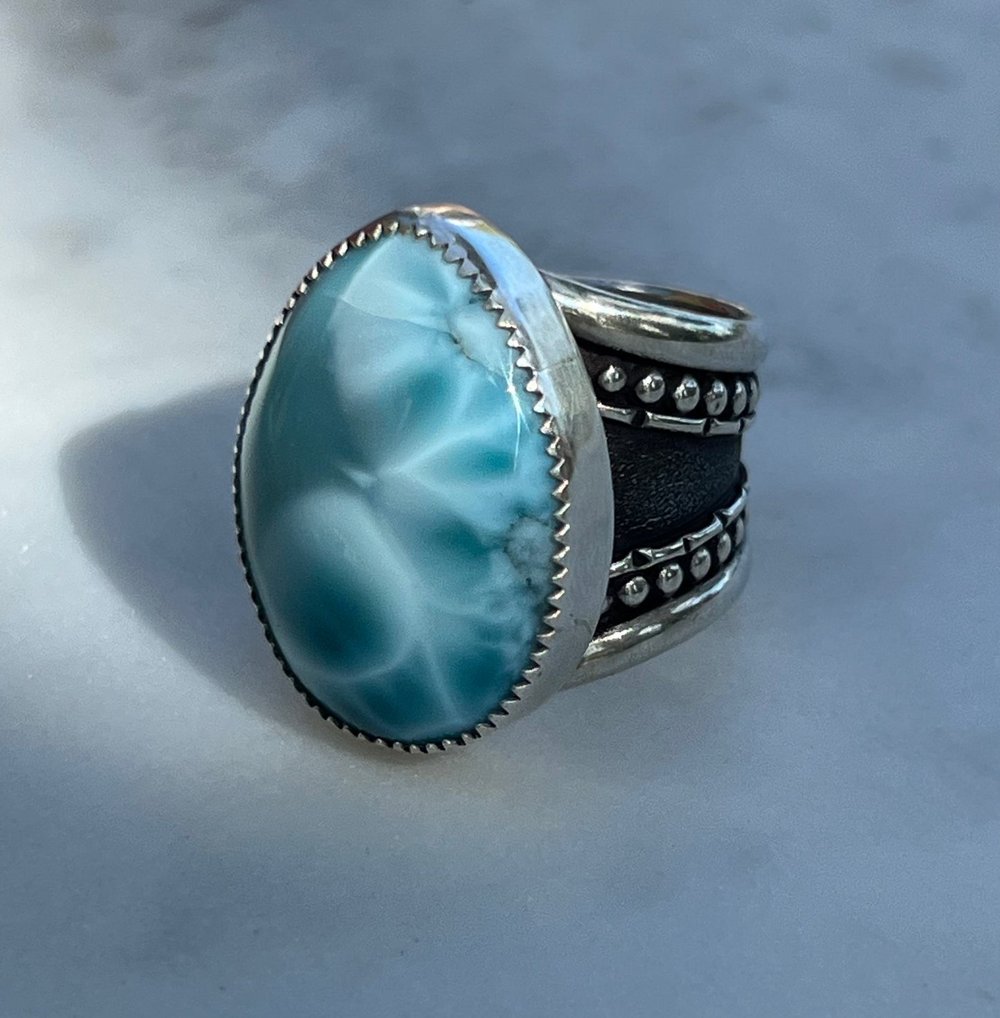 Larimar Ocean Ring