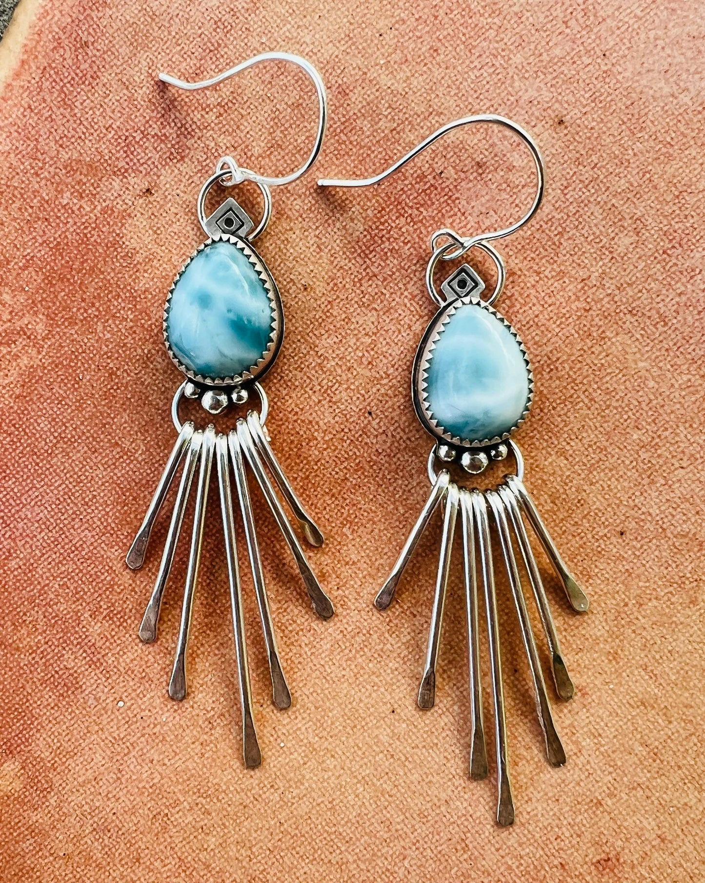 Rain Drop Fringe Earrings - Kiki Creative Jewelry - Handmade Jewelry from US Virgin Islands, St. John Island