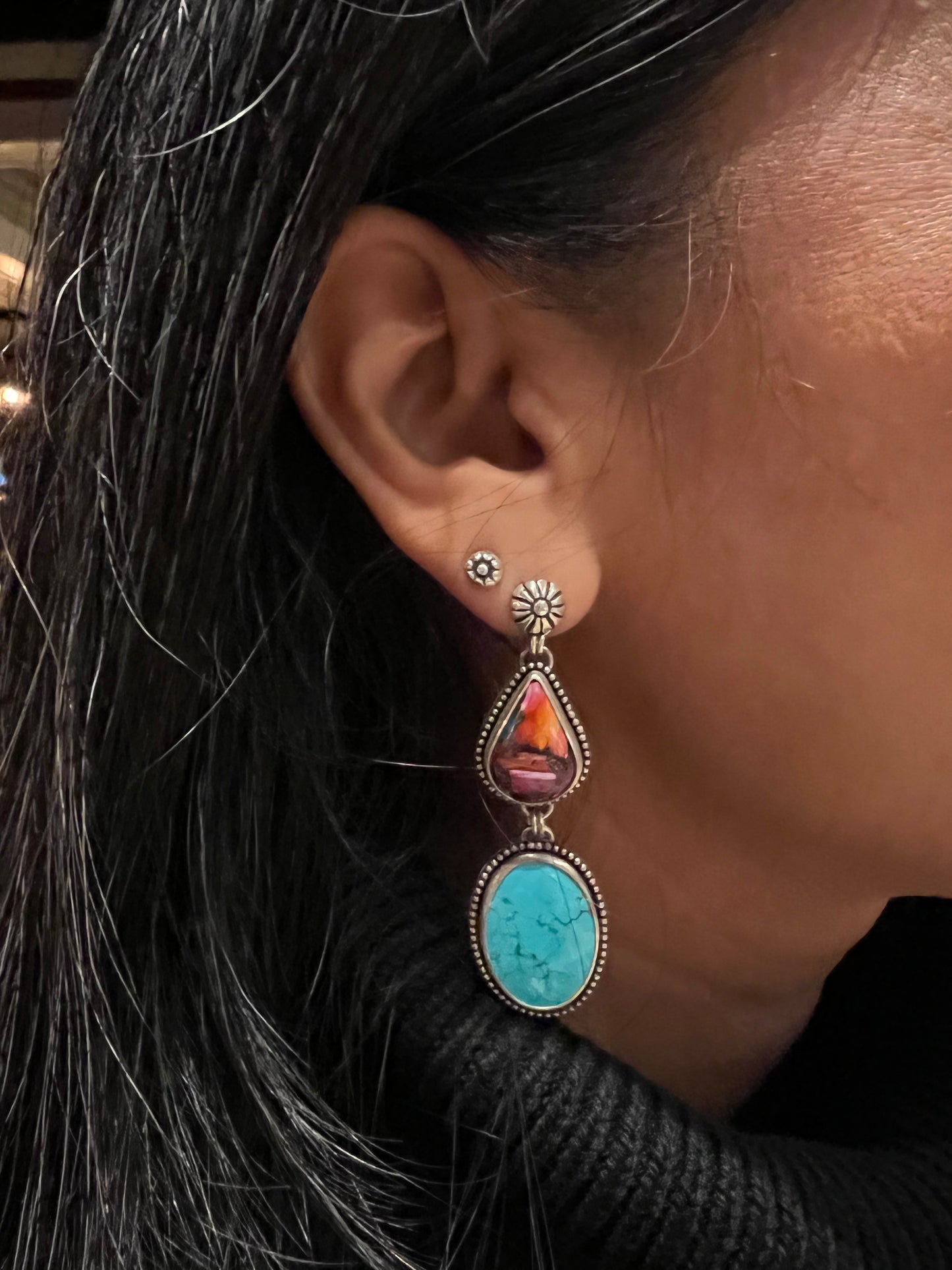 Pink Caribbean Earrings