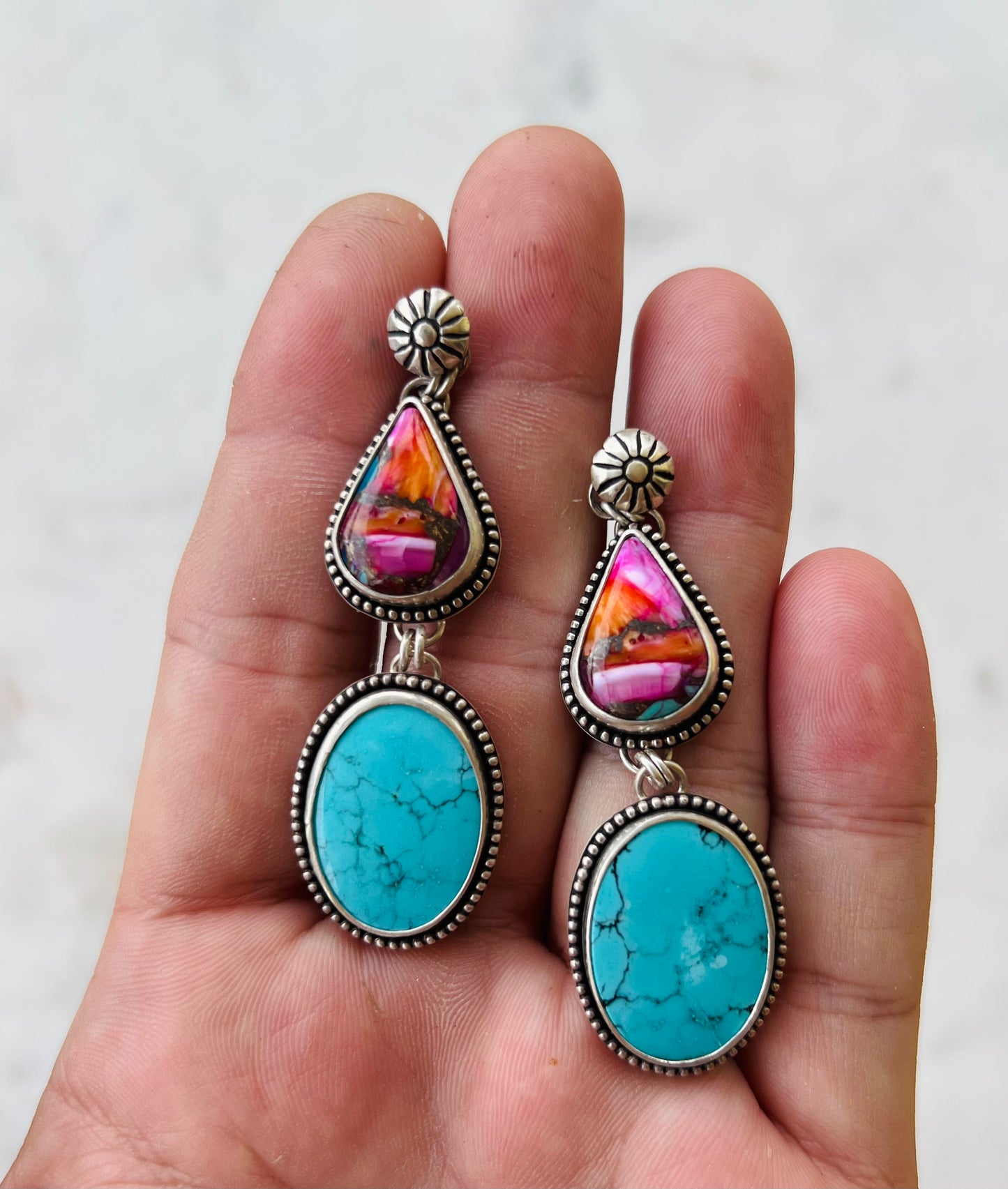 Pink Caribbean Earrings