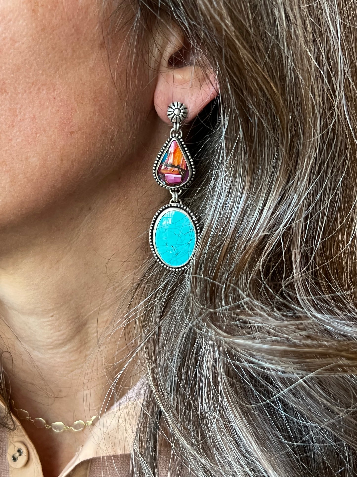Pink Caribbean Earrings