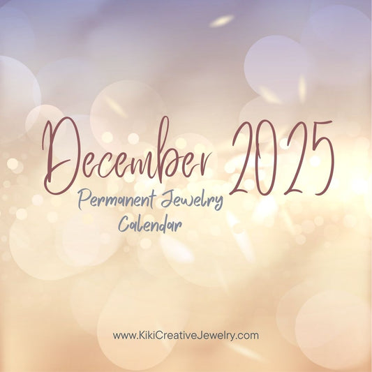 Permanent Jewelry: December 2025 Calendar