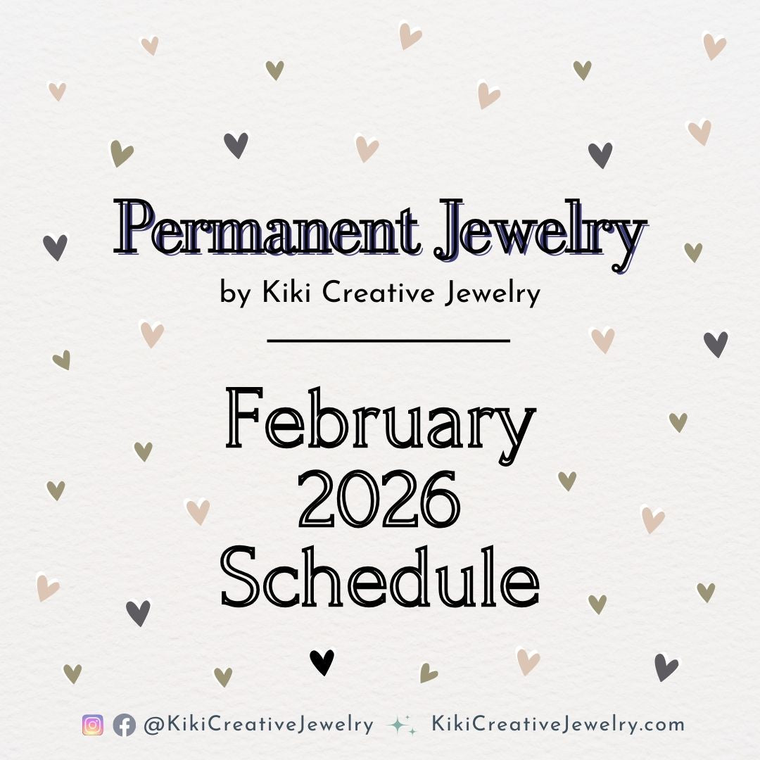 Permanent Jewelry: February 2026 Calendar