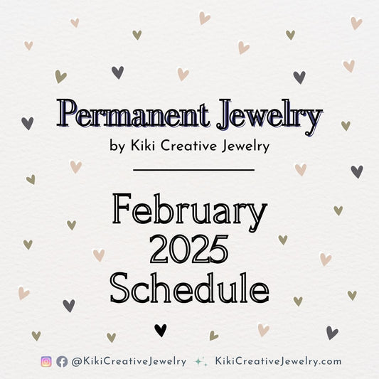 Permanent Jewelry: February 2025 Dates