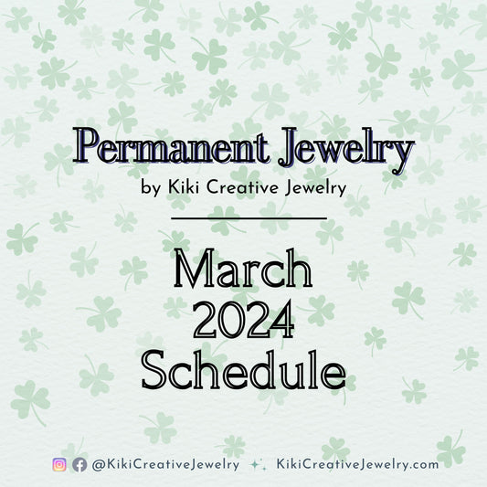 Permanent Jewelry: March 2024 Dates