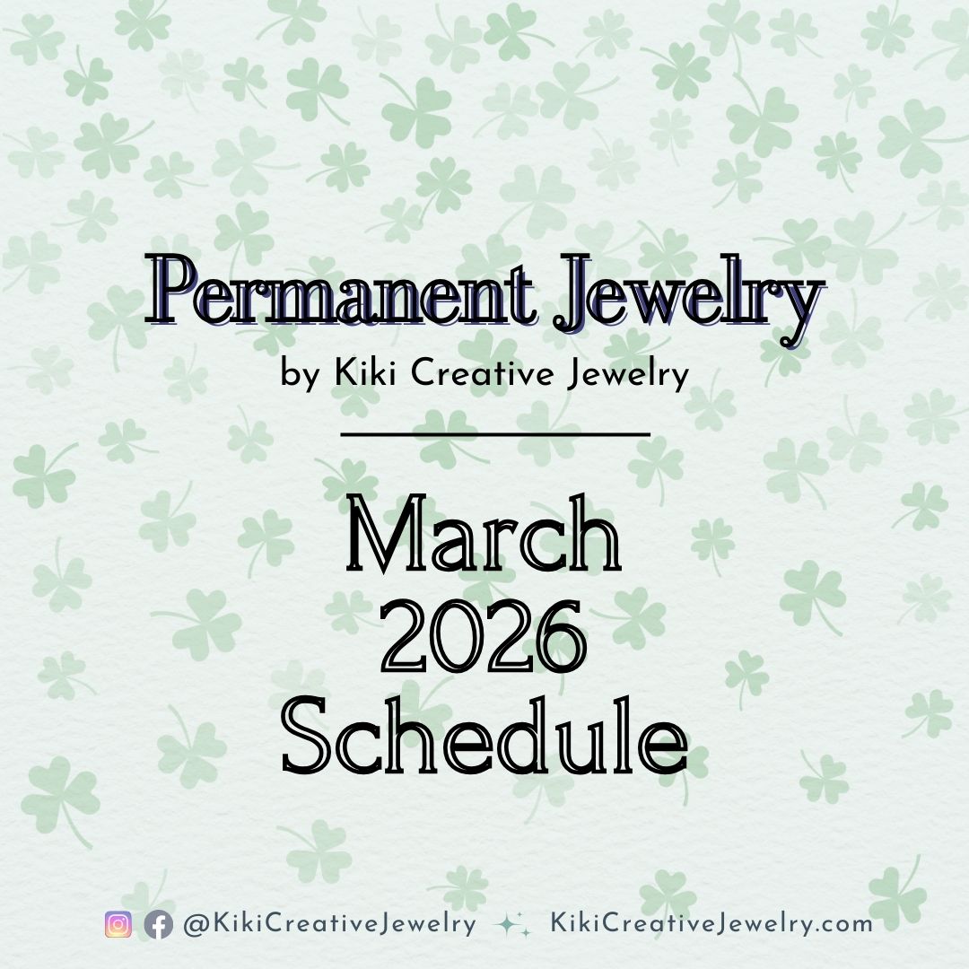 Permanent Jewelry: March 2026 Calendar