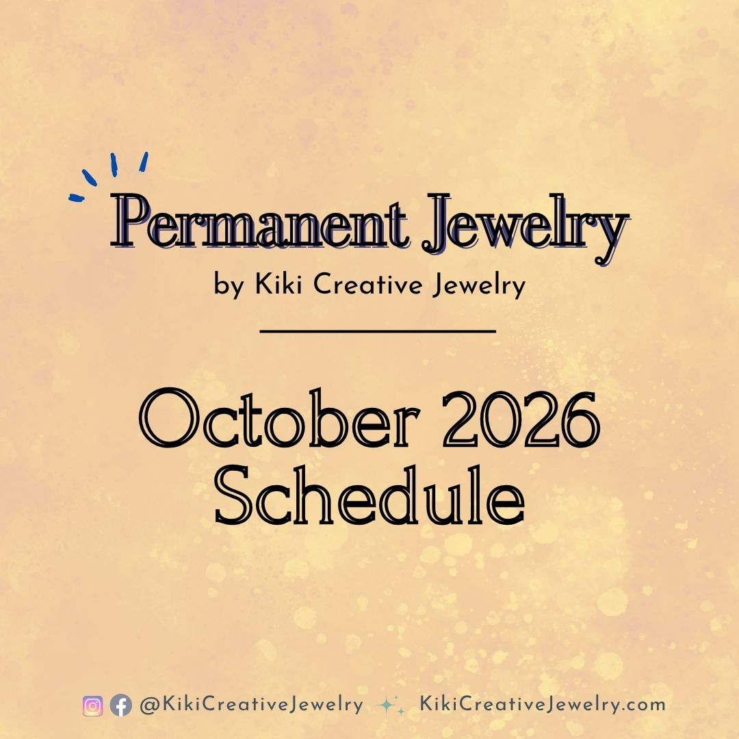 Permanent Jewelry: October 2026 Calendar