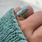 Larimar Mermaid Tail Ring (size 7)