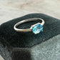 Ocean Blue Topaz Ring (size 8)