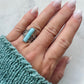 Larimar Mermaid Tail Ring (size 7)
