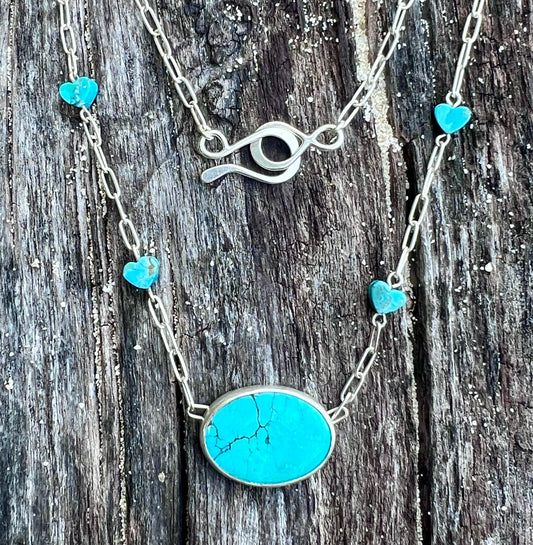 Turquoise Heart Necklace (A)