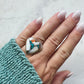 Spiny Oyster Turquoise Heart Ring