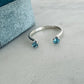 Top Cuff Blue Topaz Ring (size 7)