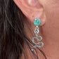 Turquoise Inlay Snake Earrings