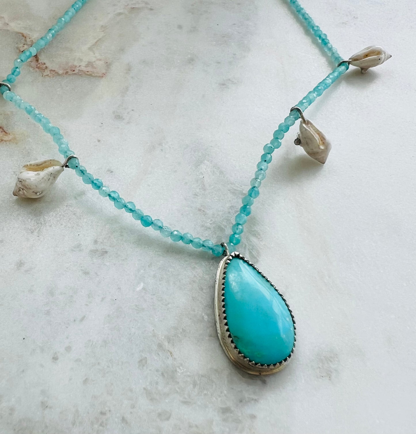 Turquoise Shell Necklace