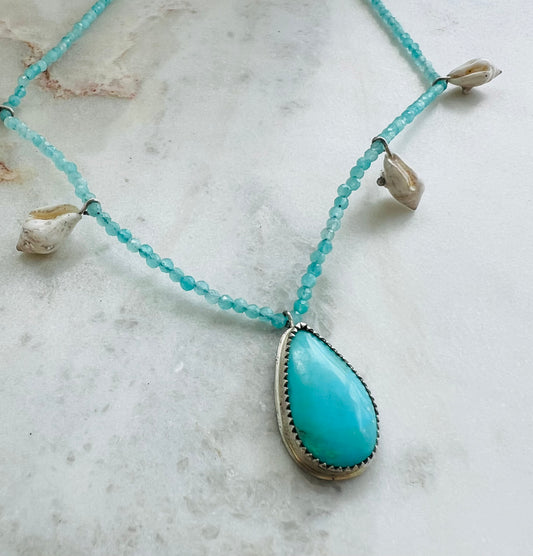 Turquoise Shell Necklace