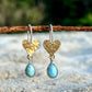 Heart of the Sea Larimar Earrings