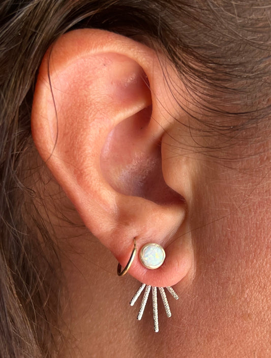 White Opal Ear Jackets