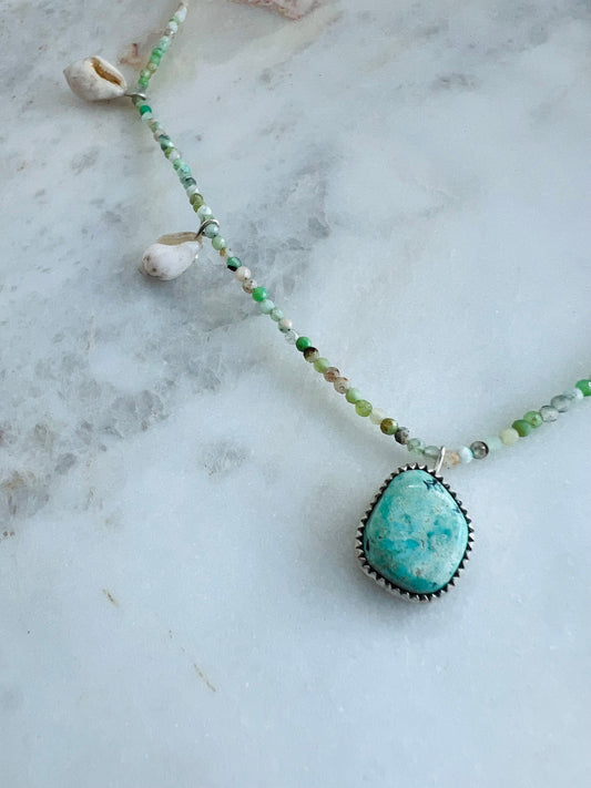 Mint Turquoise Shell Necklace