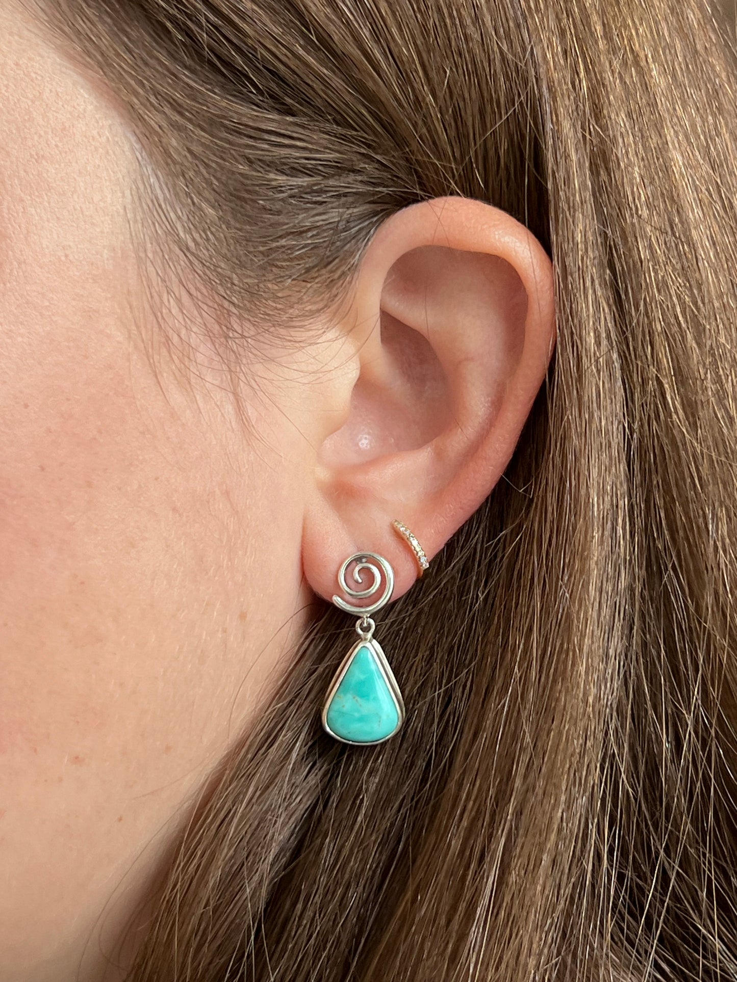 Turquoise Hurricane Earrings