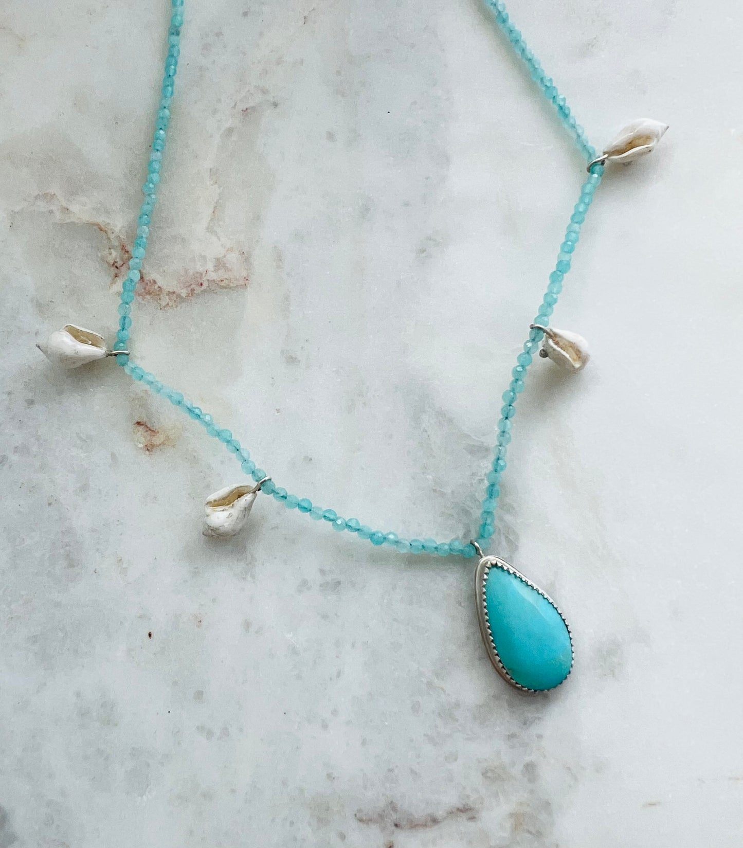 Turquoise Shell Necklace