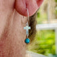 Turquoise Cross Earrings