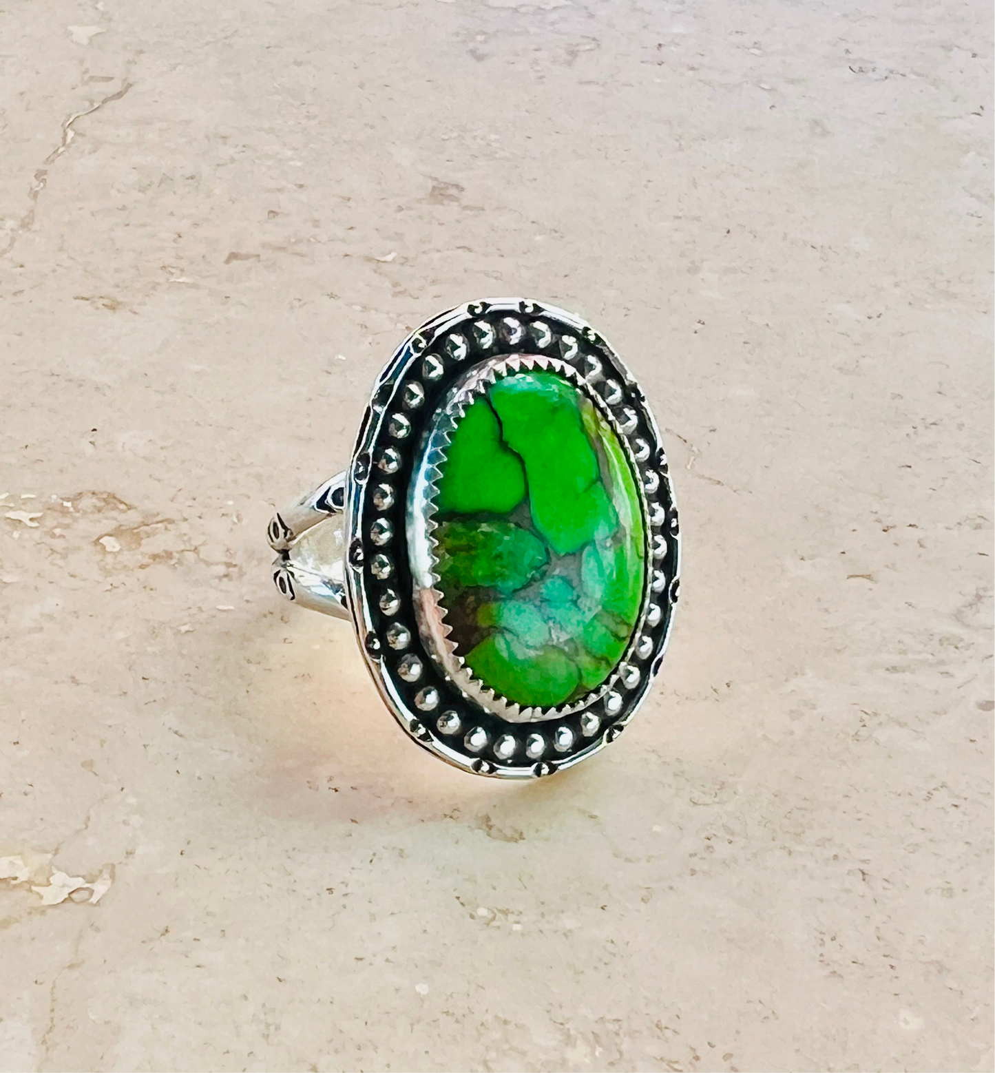 Mohave Green Ring (size 7)