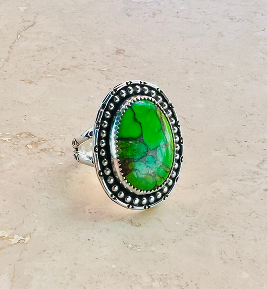 Mohave Green Ring (size 7)