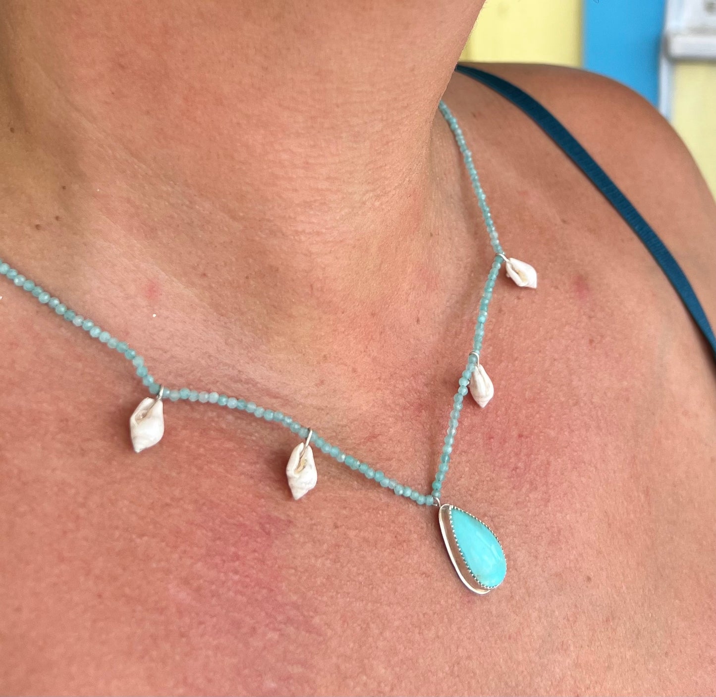 Turquoise Shell Necklace