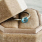 Ocean Blue Topaz Ring (size 7)