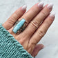 Larimar Mermaid Tail Ring (size 8)