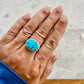 Red Matrix Turquoise Ring (size 9)