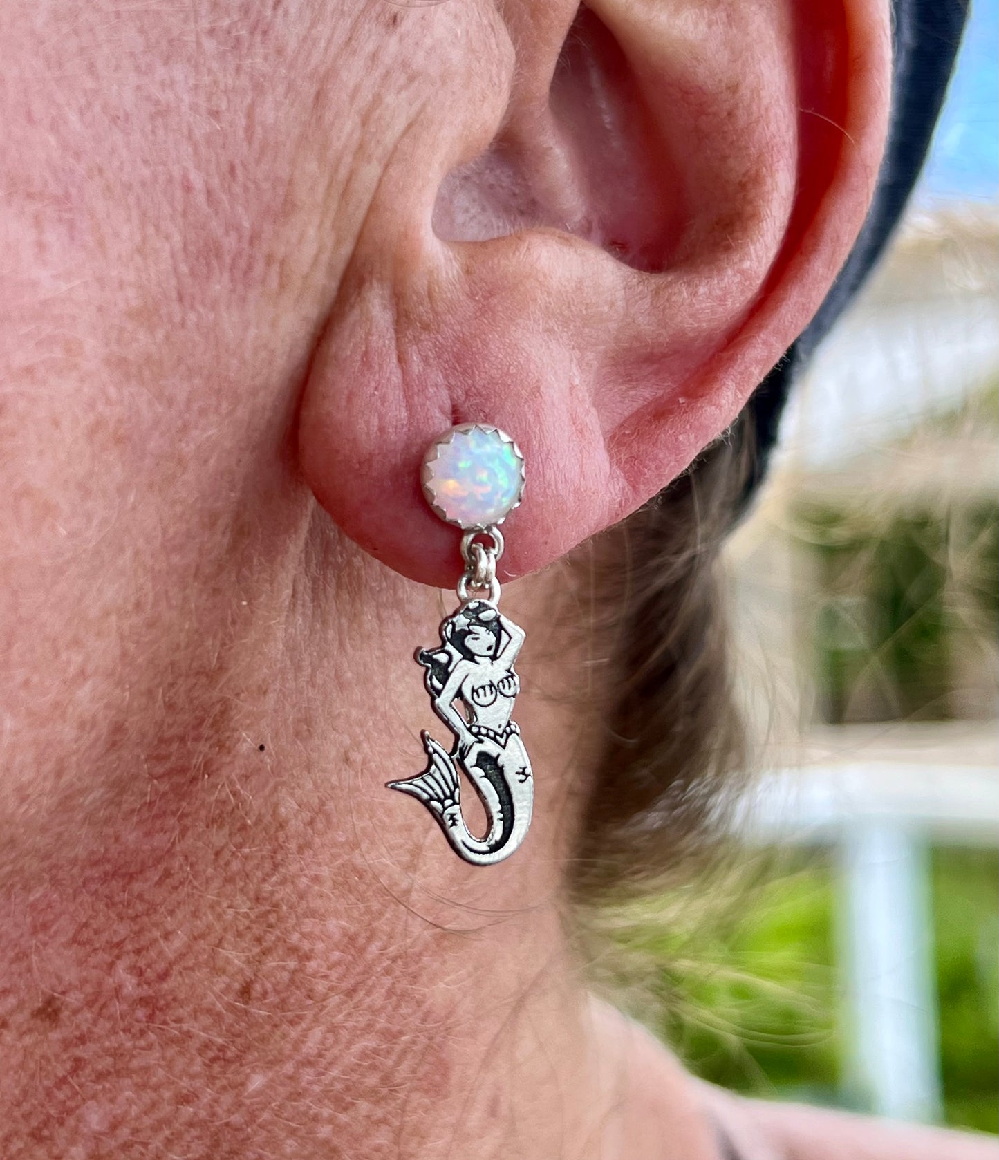 Opal Mermaid Earrings