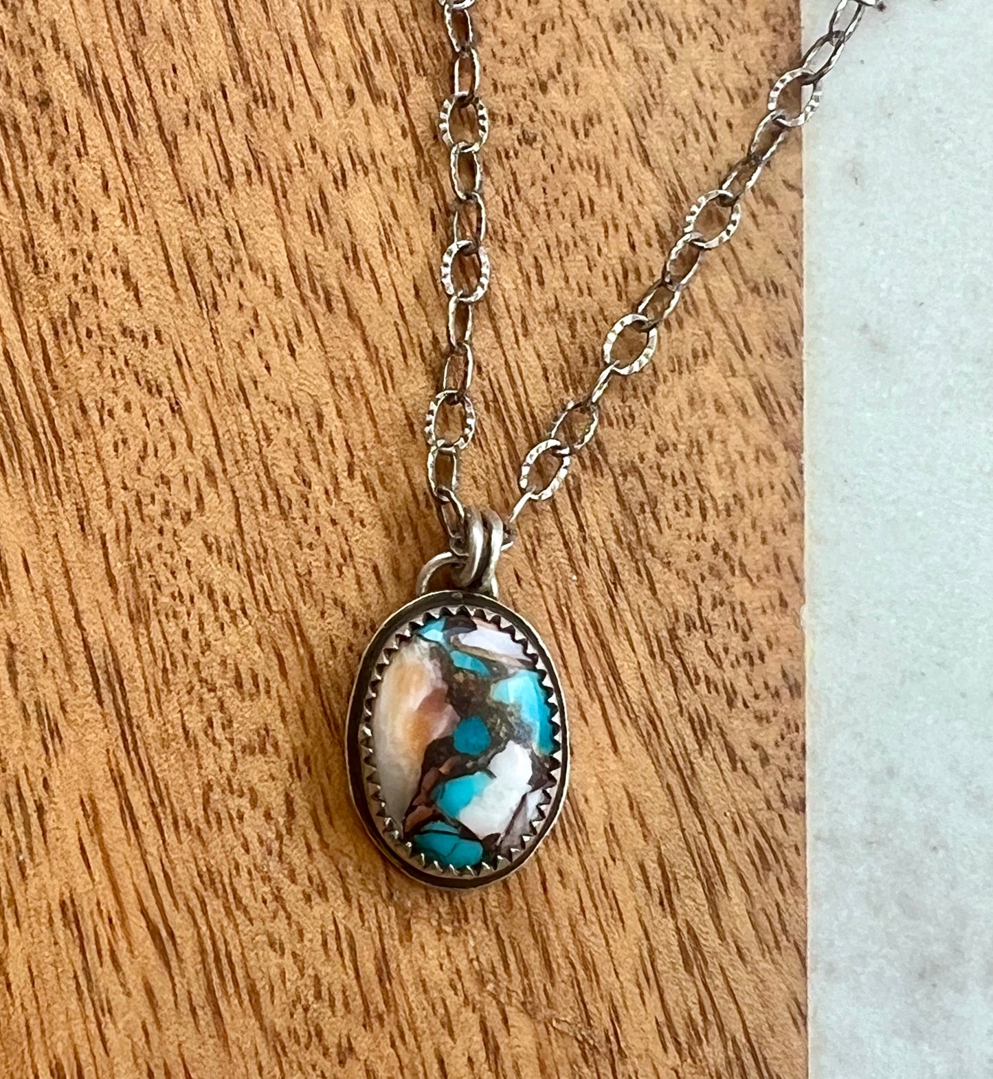 Spiny Oyster Turquoise Necklace (b)