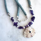 Amethyst Pearl Shell Necklace