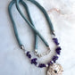 Amethyst Pearl Shell Necklace