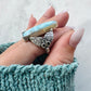 Larimar Mermaid Tail Ring (size 8)