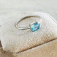 Ocean Blue Topaz Ring (size 7)