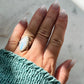 Moonstone Mermaid Tail Ring (size 8)