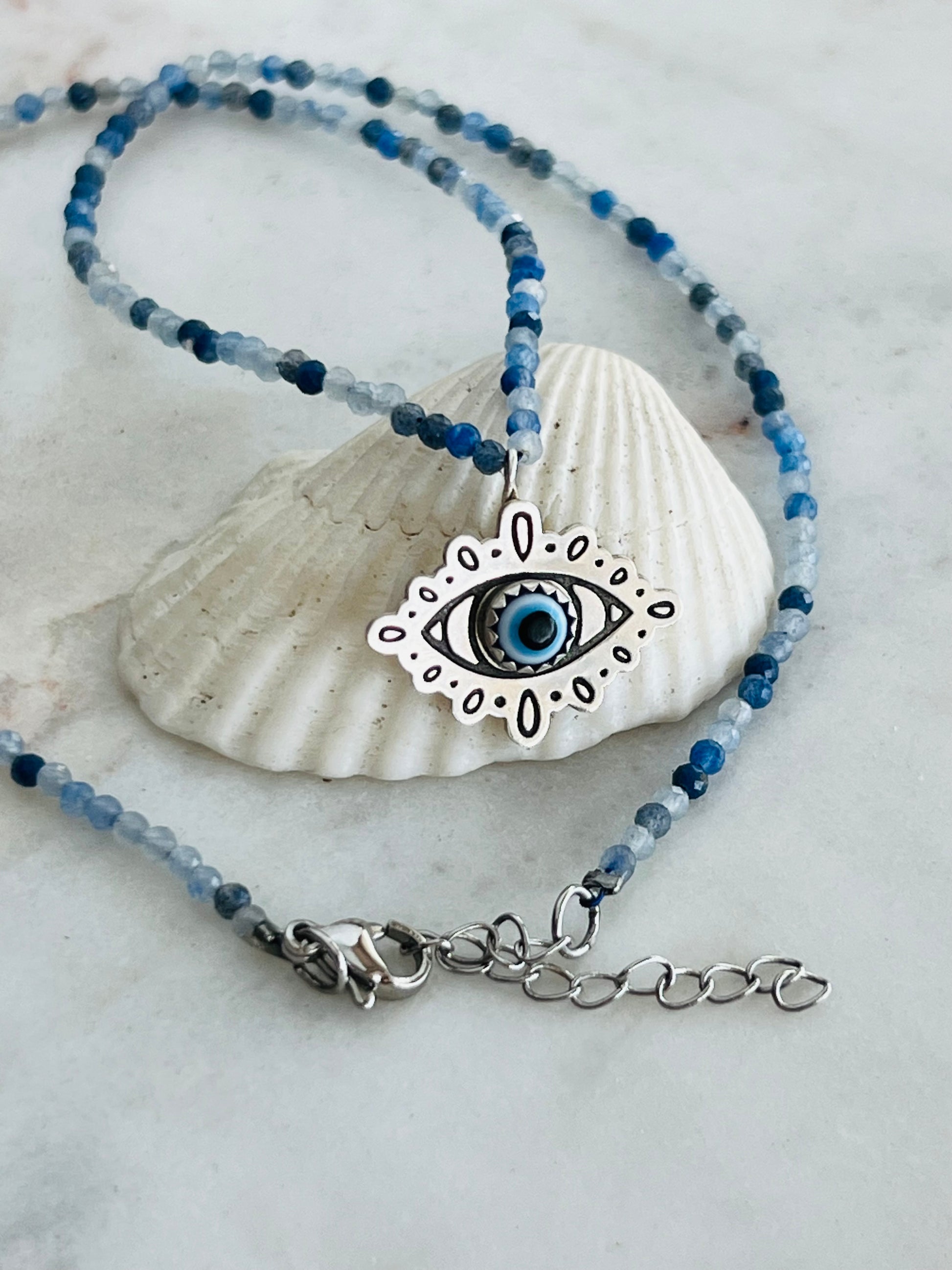 adjustable evil eye necklace
