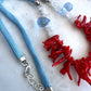 Red Coral Moonstone Necklace