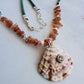 Sunstone Champagne Shell Necklace