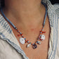 Aquamarine Coral Shell Necklace