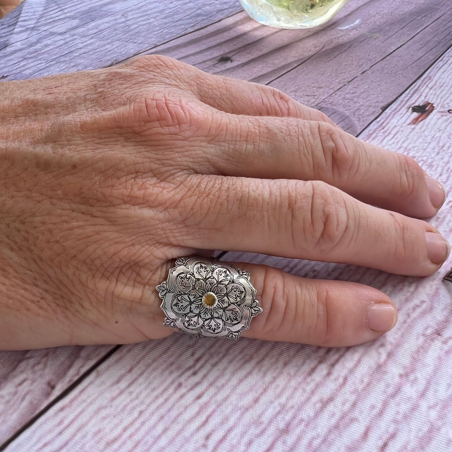 Mandala Ring (size 6.75)