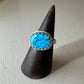 Red Matrix Turquoise Ring (size 9)