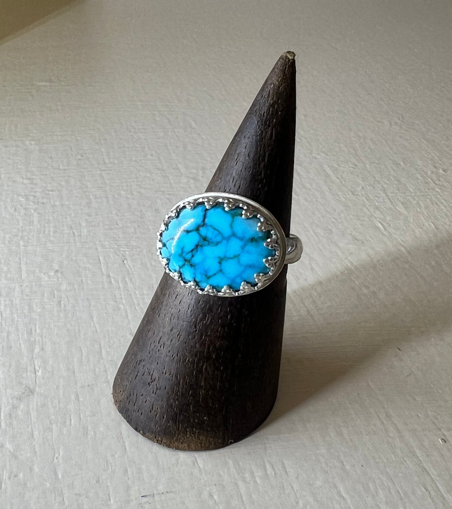 Red Matrix Turquoise Ring (size 9)